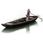 Asiatisches Fischerboot